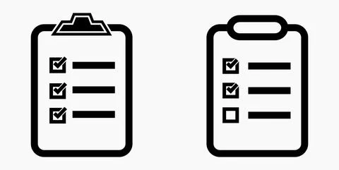 Icon list or roster, schedule, register. Stock Illustration