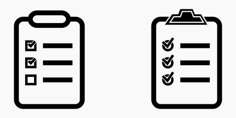 Icon list or roster, schedule, register. Stock Illustration