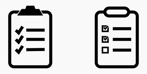 Icon list or roster, schedule, register. Stock Illustration