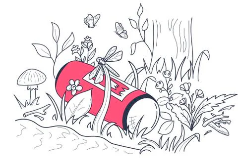 Icon litter, empty bottle Stock Illustration