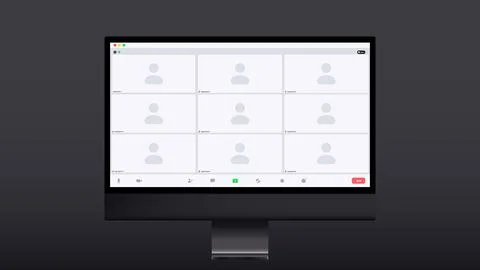 Icon with live chat video call. Isometric vector illustration. Editable vector 스톡 일러스트