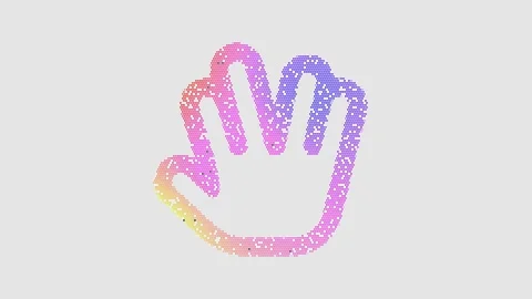 Icon Live long and prosper is made up of LED square shapes that shimmer and Stock Footage 293282604