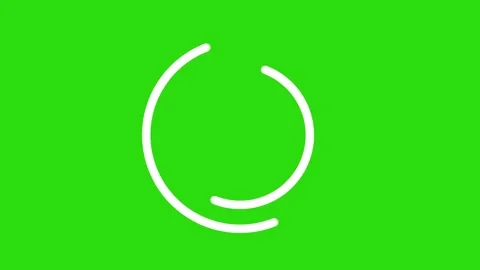Icon loading animation in bar form on green screen Stock Footage 196682146