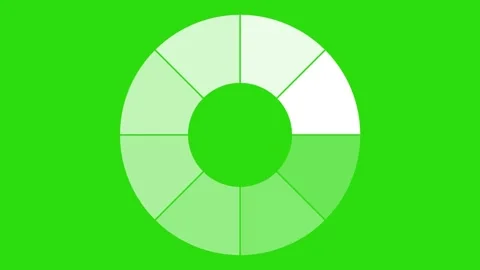 Icon loading animation in bar form on green screen Stock Footage 196682179