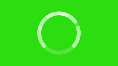 Icon loading animation in bar form on green screen Stock Footage 196682196