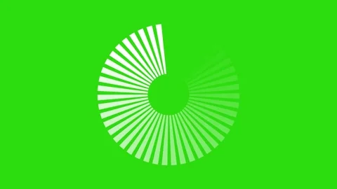 Icon loading animation in bar form on green screen Stock Footage 196682205