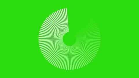 Icon loading animation in bar form on green screen Stock Footage 196682211