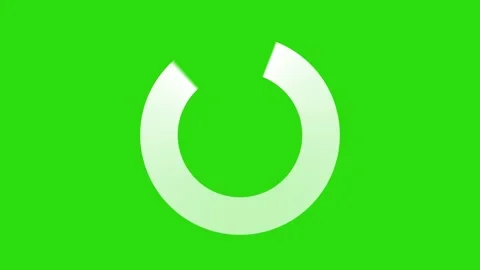 Icon loading animation in bar form on green screen Stock Footage 196682252