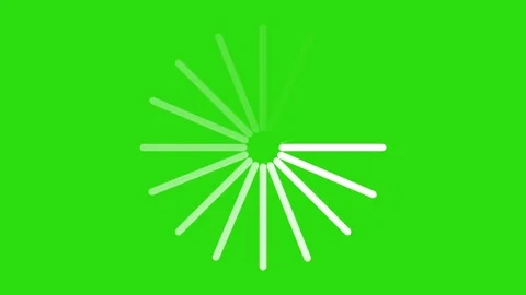 Icon loading animation in bar form on green screen Stock Footage 196682269