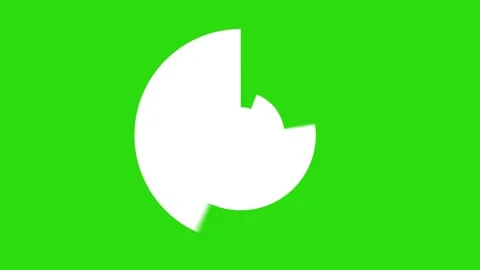 Icon loading animation in bar form on green screen Stock Footage 196682275