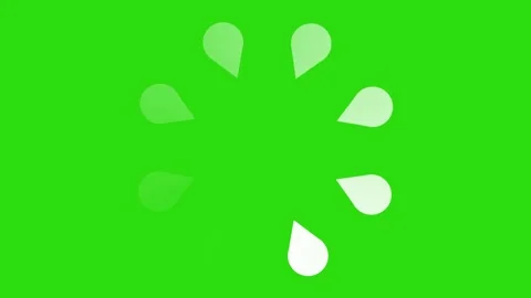 Icon loading animation in bar form on green screen. Stock Footage 196682304
