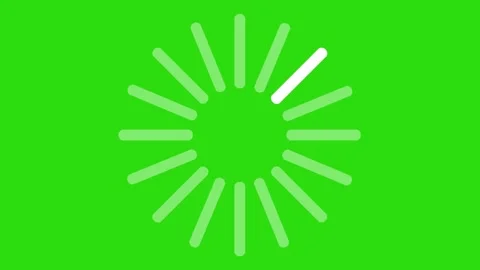 Icon loading animation in bar form on green screen. Stock Footage 196682313