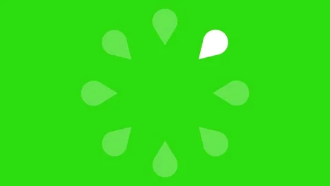 Icon loading animation in bar form on green screen. Stock Footage 196682314