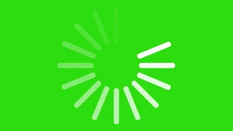 Icon loading animation in bar form on green screen. Stock Footage 196682348