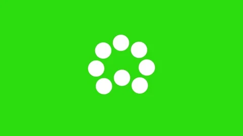 Icon loading animation in bar form on green screen Stock Footage 196682395
