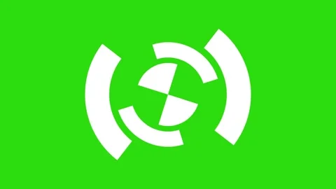 Icon loading animation in bar form on green screen Stock Footage 196682400