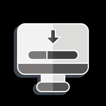 Icon Loading. related to Communication symbol. glossy style. simple design .. 스톡 일러스트