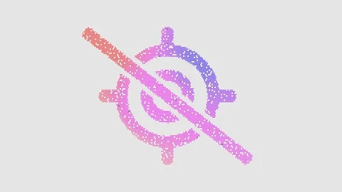 Icon location slash is made up of LED square shapes that shimmer and flicker. Video stock 297844751