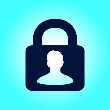 Icon of lock Illustrazione stock