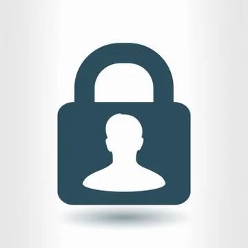 Icon of lock. Stock Illustration