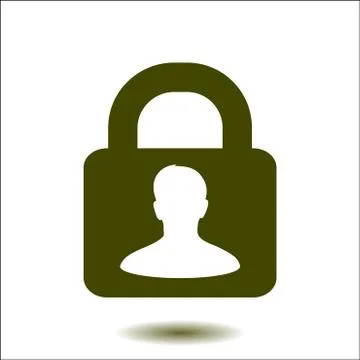 Icon of lock. Stock Illustration
