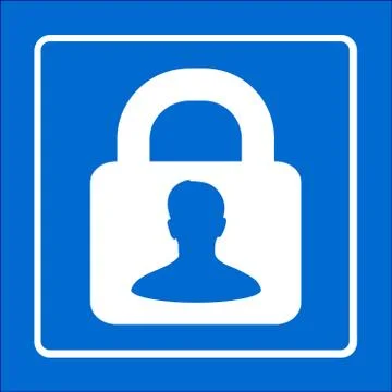Icon of lock. Stock Illustration
