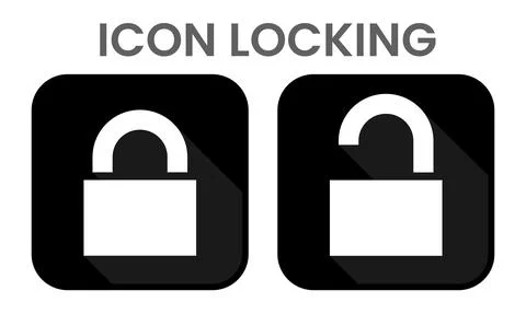 Icon for locking and unlocking 스톡 일러스트