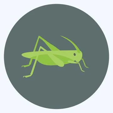 Icon Locust Infestation. suitable for disasters symbol. flat style. simple de Stock Illustration