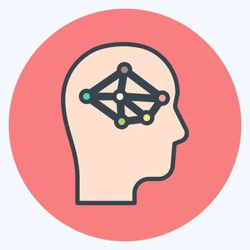 Icon Logic. suitable for Programming symbol. color mate style. simple design  Stock Illustration