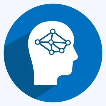 Icon Logic. suitable for Programming symbol. long shadow style. simple design Stockillustratie