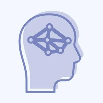 Icon Logic. suitable for Programming symbol. two tone style. simple design ed Stockillustratie