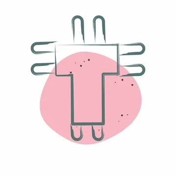 Icon Logo Design. related to Creative Concept symbol. Color Spot Style. sim.. Stock Illustration