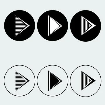 Icon logo play Stock Illustration