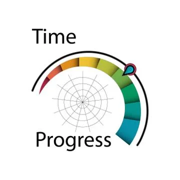 Icon. Logo.Time progress Stock Illustration