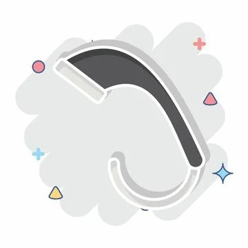 Icon Low Flow Shower Heads. related to Green House symbol. comic style. des.. Stock Illustration