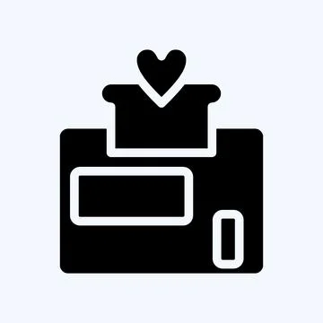 Icon Loyalty Program. suitable for Branding symbol. glyph style. simple desig Stock-Illustration