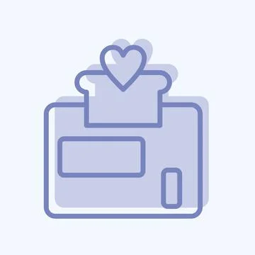 Icon Loyalty Program. suitable for Branding symbol. two tone style. simple de 스톡 일러스트