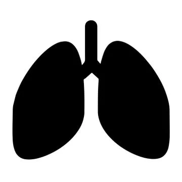 Icon lungs. Simple vector illustration Stock Illustration