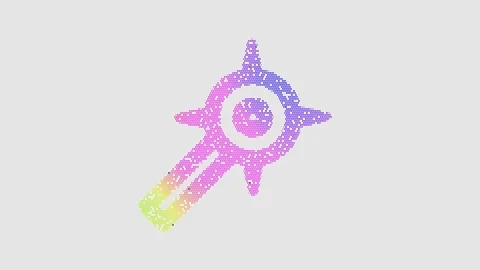 Icon mace is made up of LED square shapes that shimmer and flicker. There are Stock Footage 298144695