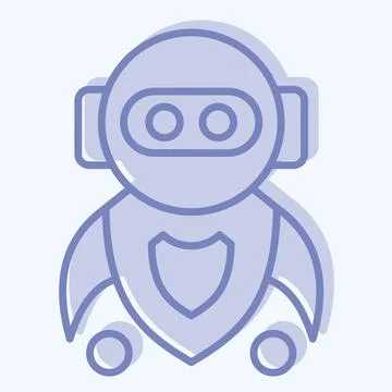 Icon Machine Learning. related to Artificial Intelligence symbol. two tone .. Stockillustratie