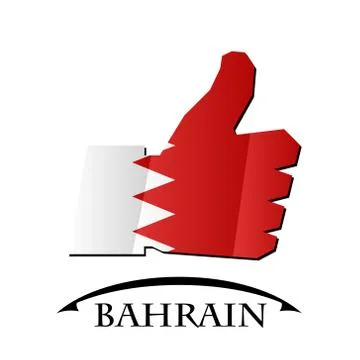 Like icon made from the flag of Bahamas Stock Illustration