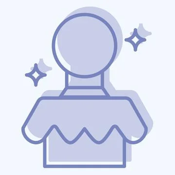Icon Magic Ball. related to Amusement Park symbol. two tone style. simple d.. Stock Illustration