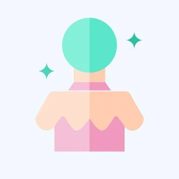 Icon Magic Ball. related to Amusement Park symbol. flat style. simple desig.. Stock Illustration