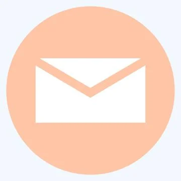 Icon Mail. suitable for Mobile Apps symbol. color mate style. simple design e Stock-Illustration