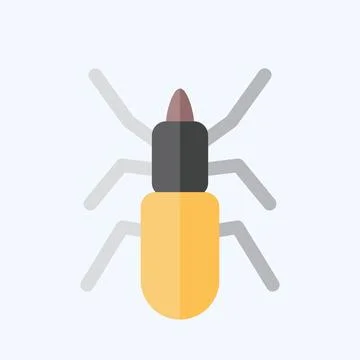 Icon Malware. related to Insects symbol. flat style. design editable Stock Illustration