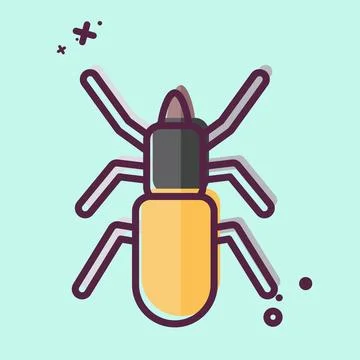 Icon Malware. related to Insects symbol. MBE style. design editable 스톡 일러스트