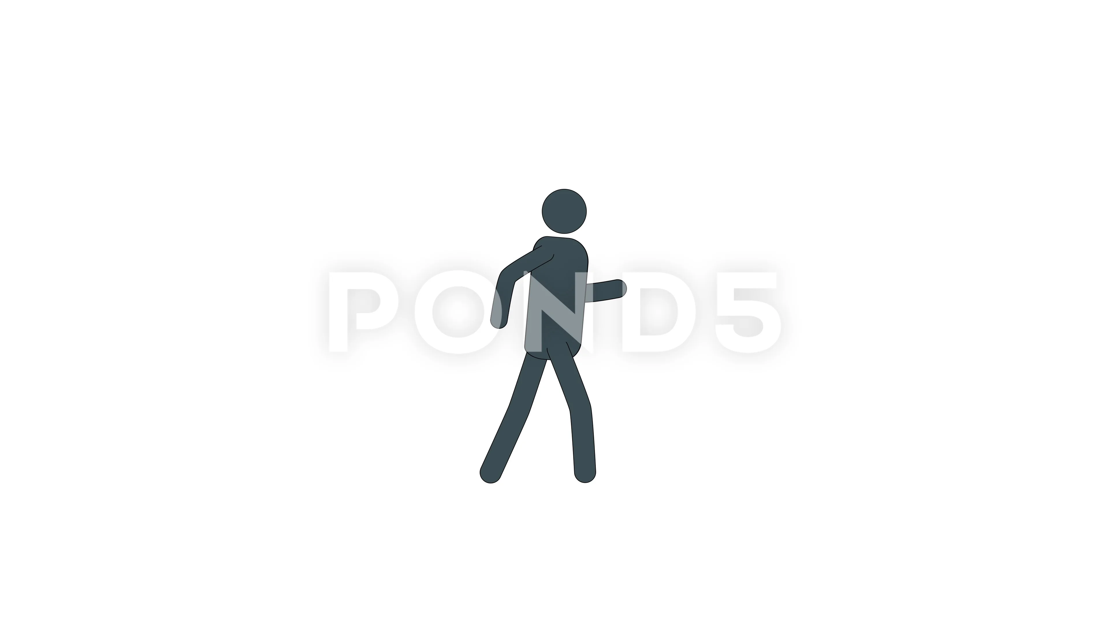 stick figure walking cycle