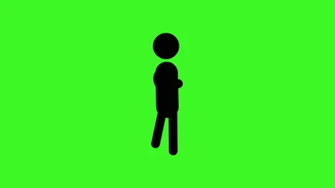 Icon Man walking animation. Stock Footage 222762964