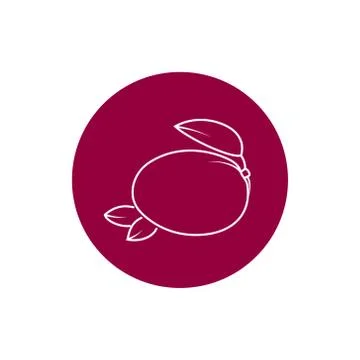Icon Mango in the Contours イラスト素材