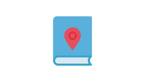Icon of a map pin indicating a geographical point of interest. Stock Footage 332988424